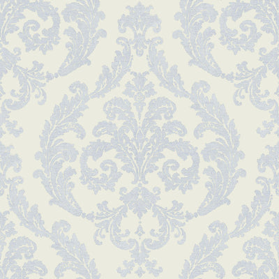 product image of Silk Damask Wallpaper in Blue 59