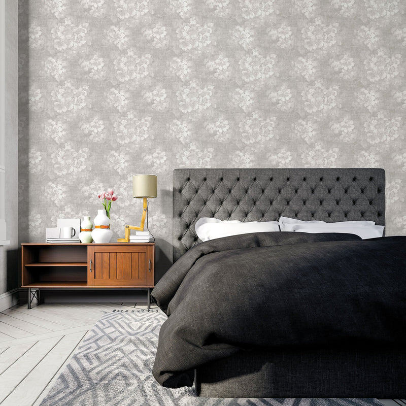 media image for Mystic Floral Grey Wallpaper from the Atmosphere Collection by Galerie Wallcoverings 285
