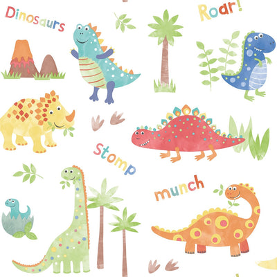 product image for Dinosaurs Primary Wallpaper from the Tiny Tots 2 Collection by Galerie Wallcoverings 77