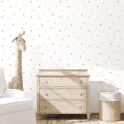 product image for Dots Beige/Grey Wallpaper from the Tiny Tots 2 Collection by Galerie Wallcoverings 69
