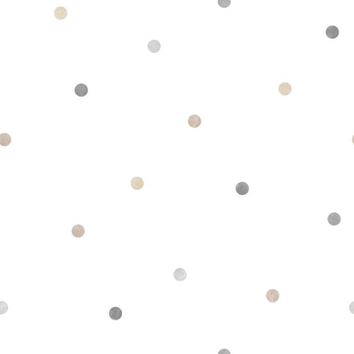 product image of Dots Beige/Grey Wallpaper from the Tiny Tots 2 Collection by Galerie Wallcoverings 583