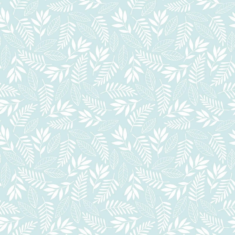 media image for sample koala leaf turquoise wallpaper from the tiny tots 2 collection by galerie wallcoverings 1 214