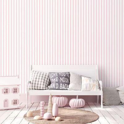 product image for Regency Stripe Pink Wallpaper from the Tiny Tots 2 Collection by Galerie Wallcoverings 48