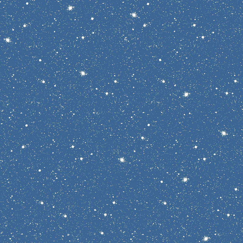 media image for Space Sidewall Cobalt/Glitter Wallpaper from the Tiny Tots 2 Collection by Galerie Wallcoverings 247