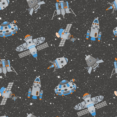 product image for Spaceships Black Multi Wallpaper from the Tiny Tots 2 Collection by Galerie Wallcoverings 47