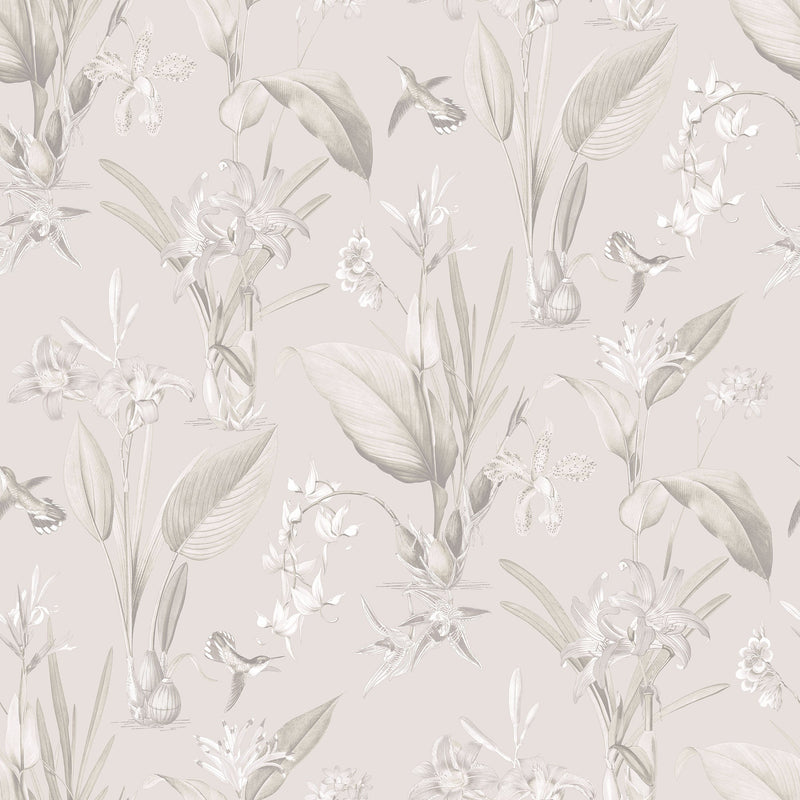media image for sample cottage botanical beige wallpaper from the secret garden collection by galerie wallcoverings 1 254