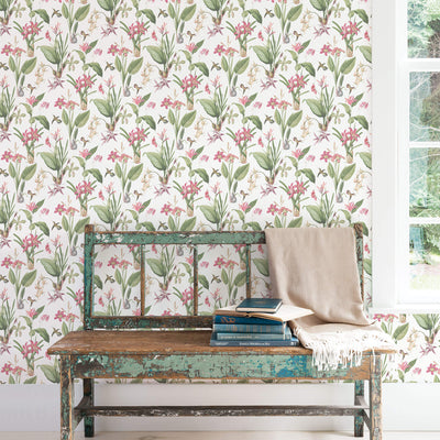 product image for Cottage Botanical Pink Wallpaper from the Secret Garden Collection by Galerie Wallcoverings 12