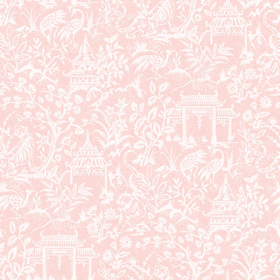 product image for Garden Toile Pink Wallpaper from the Secret Garden Collection by Galerie Wallcoverings 3