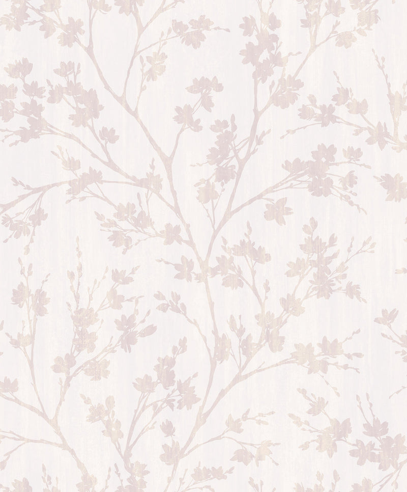 media image for Wispy Branches White Wallpaper from the Secret Garden Collection by Galerie Wallcoverings 221