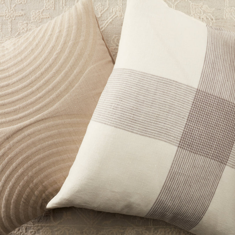 media image for Lautner Geometric Pillow in Light Taupe 215