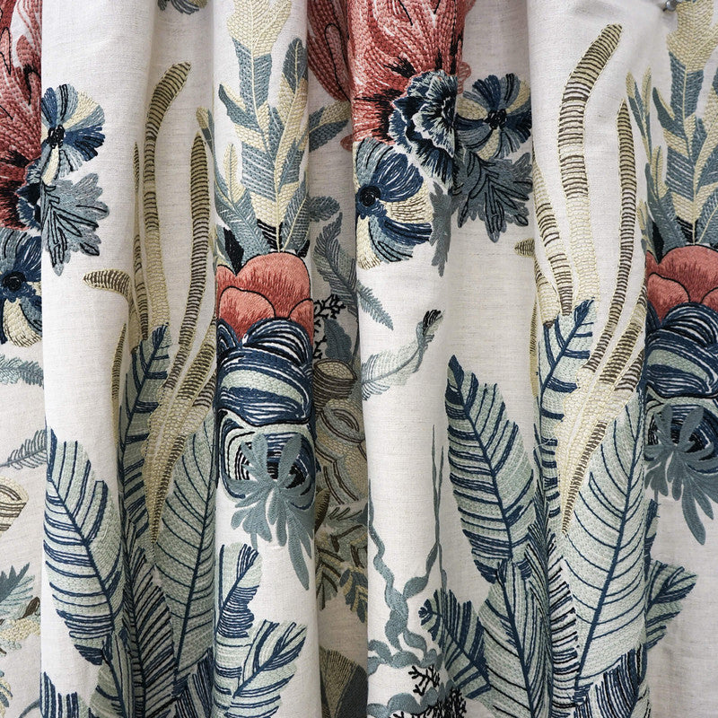 media image for Sample Georgina Fabric in Rose/Blue 259