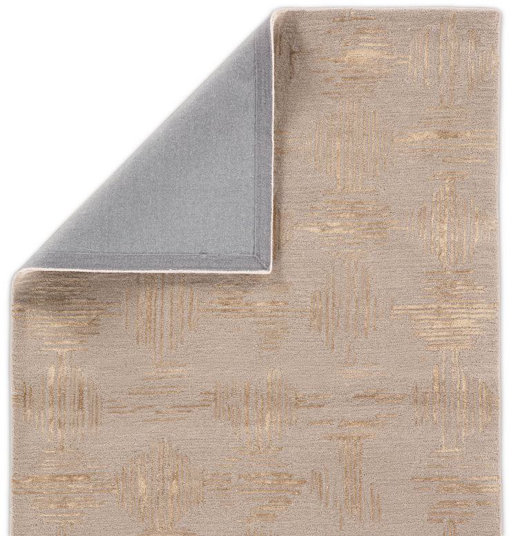 banister geometric rug in vintage khaki apple cinnamon design by jaipur 3