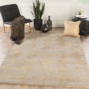 banister geometric rug in vintage khaki apple cinnamon design by jaipur 5