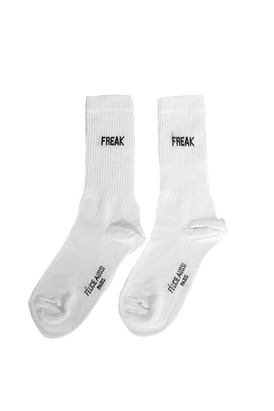 product image of set of 5 pairs of white freak socks by felicie aussi 5chfkb36 1 554