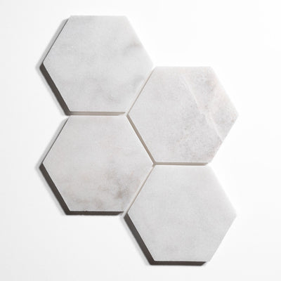 product image of glacier white 5 hexagon tile by burke decor gw5hx 1 537