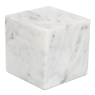 product image for Cora Cube Tabletop Accent Banswara Purple White Marble 3 35