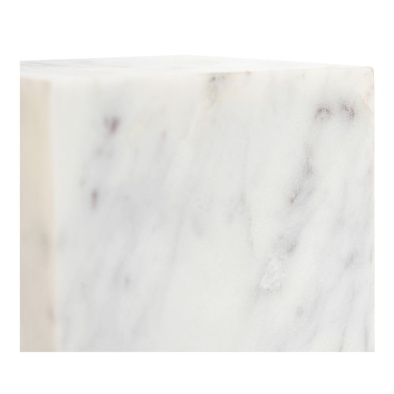media image for Cora Cube Tabletop Accent Banswara Purple White Marble 4 285