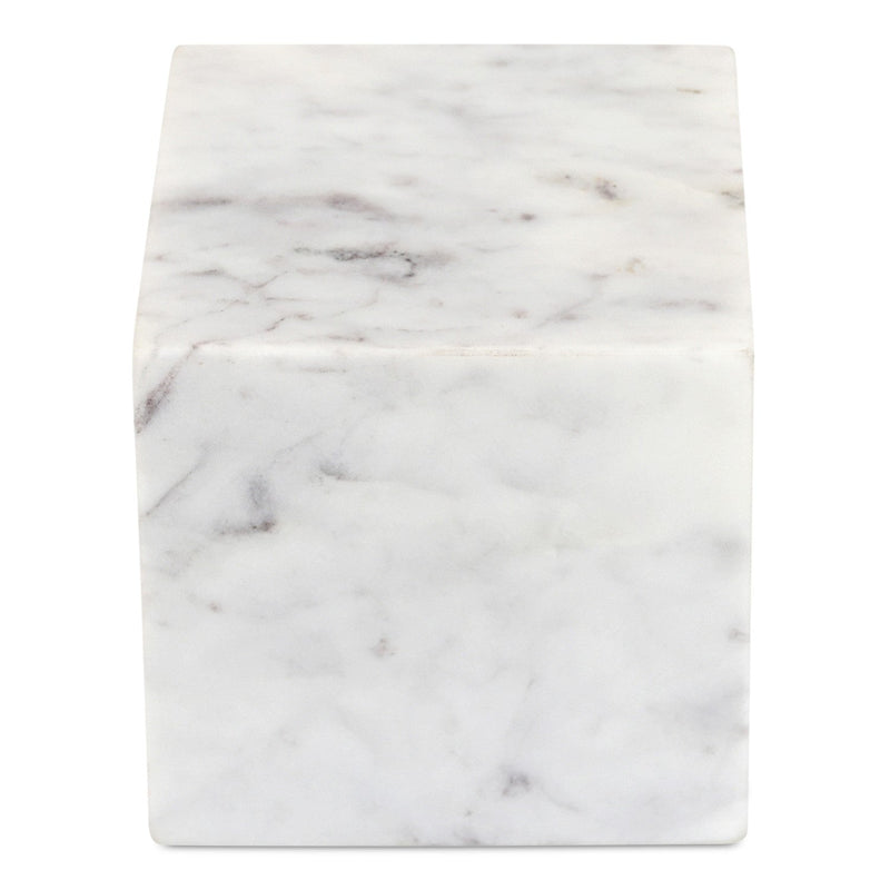 media image for Cora Cube Tabletop Accent Banswara Purple White Marble 1 240