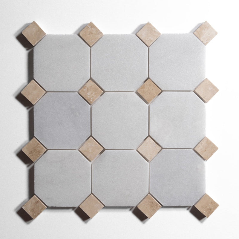 media image for glacier white 4 octagon by burke decor gw4oct sg 10 216