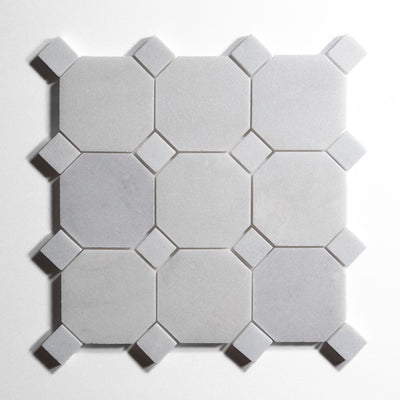 product image for glacier white 4 octagon by burke decor gw4oct sg 5 95