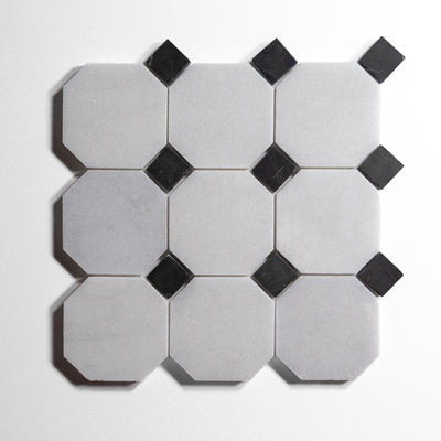 product image for glacier white 4 octagon by burke decor gw4oct sg 4 71