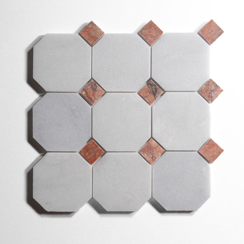 media image for glacier white 4 octagon by burke decor gw4oct sg 9 226