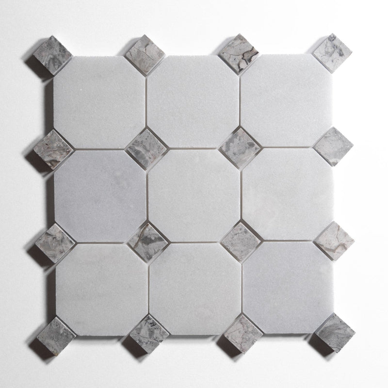 media image for glacier white 4 octagon by burke decor gw4oct sg 12 251