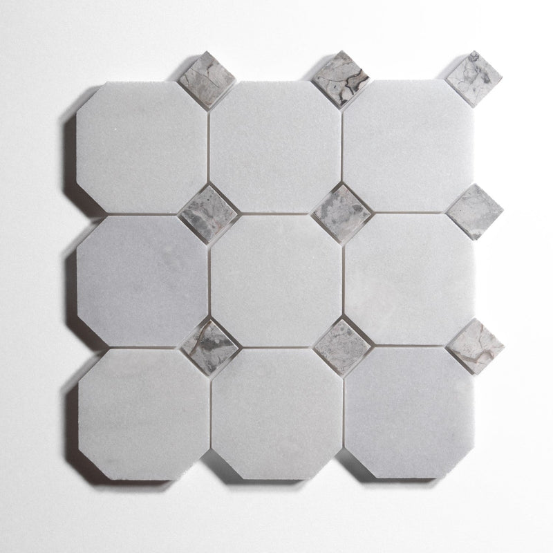 media image for glacier white 4 octagon by burke decor gw4oct sg 13 241