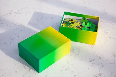 product image for Gradient Puzzle Small in Green & Yellow 80