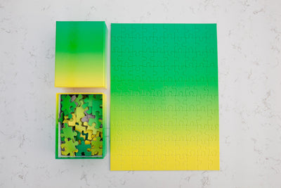 product image for Gradient Puzzle Small in Green & Yellow design by Areaware 76