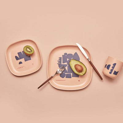 product image for Gusto Bamboo Illustrated Medium Plate Set design by EKOBO 90