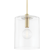 neko 1 light large pendant by mitzi h108701l agb 1