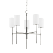 olivia 5 light chandelier by mitzi h223805 agb 2