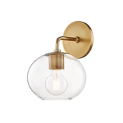 margot 1 light wall sconce by mitzi h270101 agb 1