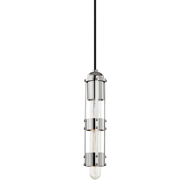 violet 1 light pendant by mitzi h271701 agb 6