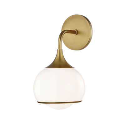 product image for reese 1 light wall sconce by mitzi h281301 agb 1 18