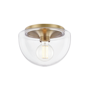grace 1 light small flush mount by mitzi h284501s agb 1