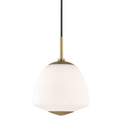 jane 1 light small pendant by mitzi h288701s agb 1