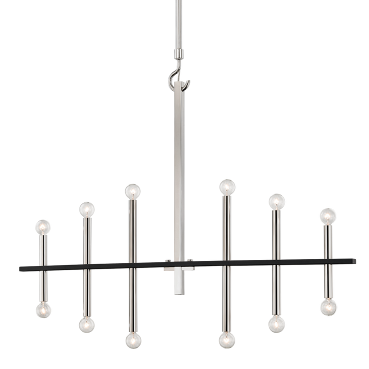colette 12 light chandelier by mitzi h296812 agb bk 2