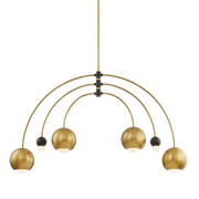 willow 6 light chandelier by mitzi h348806 pn bk 1