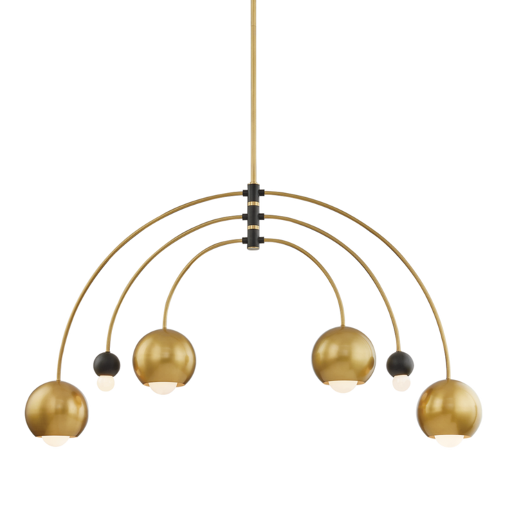 willow 6 light chandelier by mitzi h348806 pn bk 1