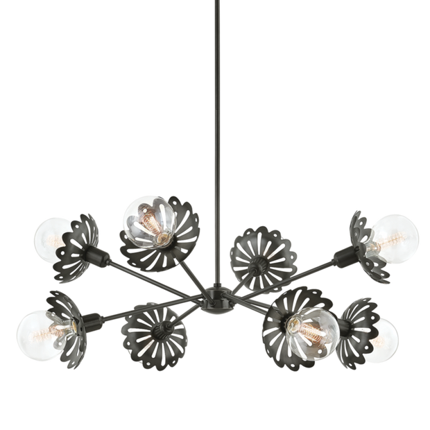 alyssa 8 light chandelier by mitzi h353808 agb 2