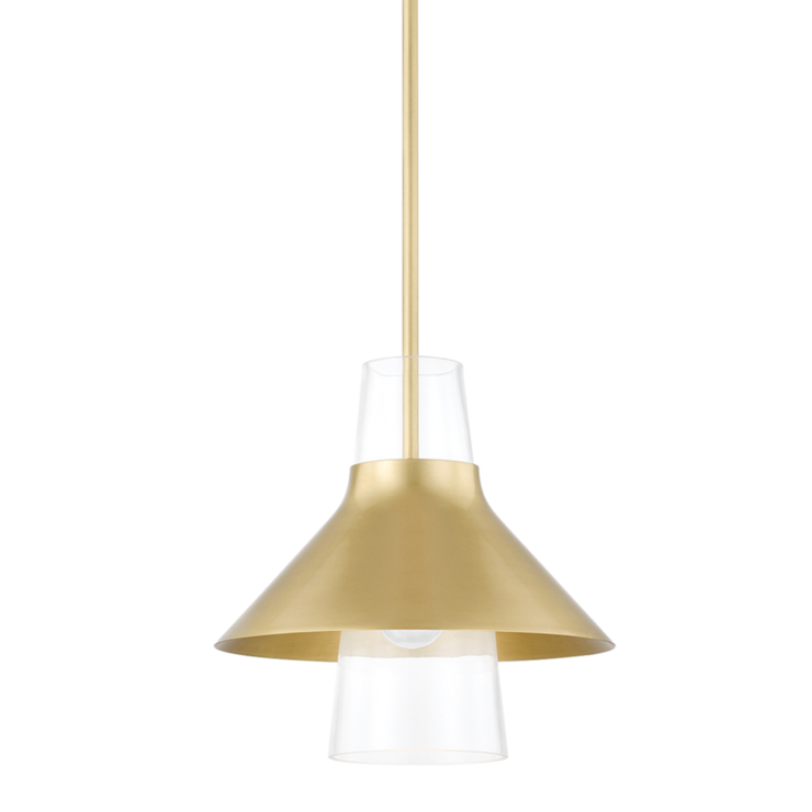 jessy 1 light small pendant by mitzi h404701s agb 1