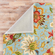 zamora floral rug in slate aragon design by jaipur 3
