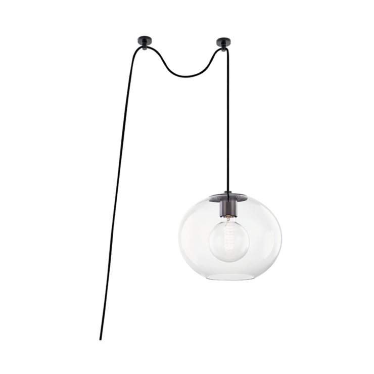 margot 1 light large swag pendant by mitzi hl270701l agb 2
