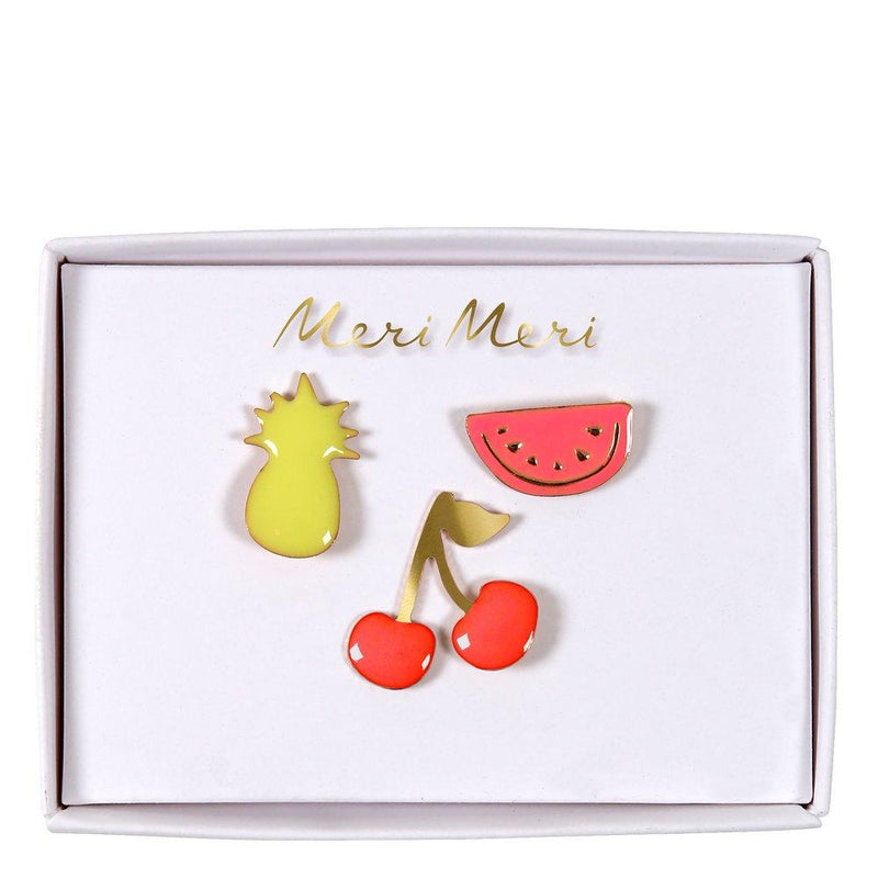 media image for fruit enamel lapel pins by meri meri 1 216