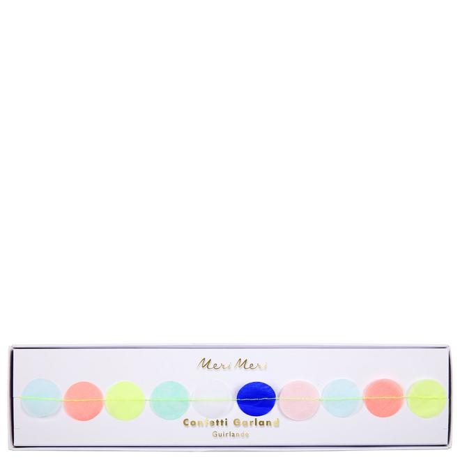 media image for rainbow confetti garland by meri meri 2 219
