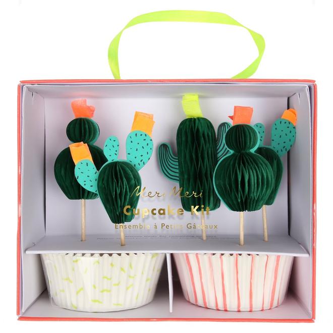 media image for cactus cupcake kit by meri meri 1 267