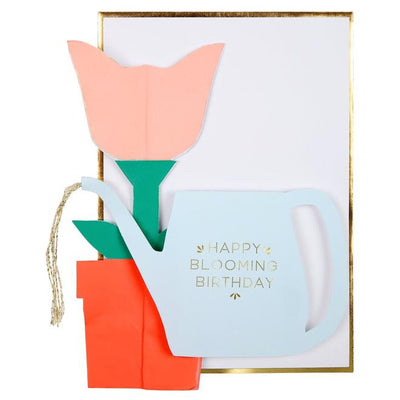 product image for flower water jug honeycomb card by meri meri 2 74
