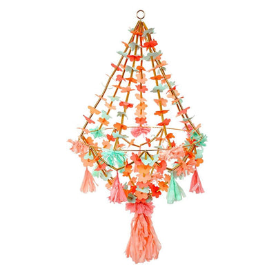 product image for neon gold fabric chandelier by meri meri 1 21